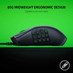 Razer Naga X Wired MMO Gaming Mouse - Black Razer