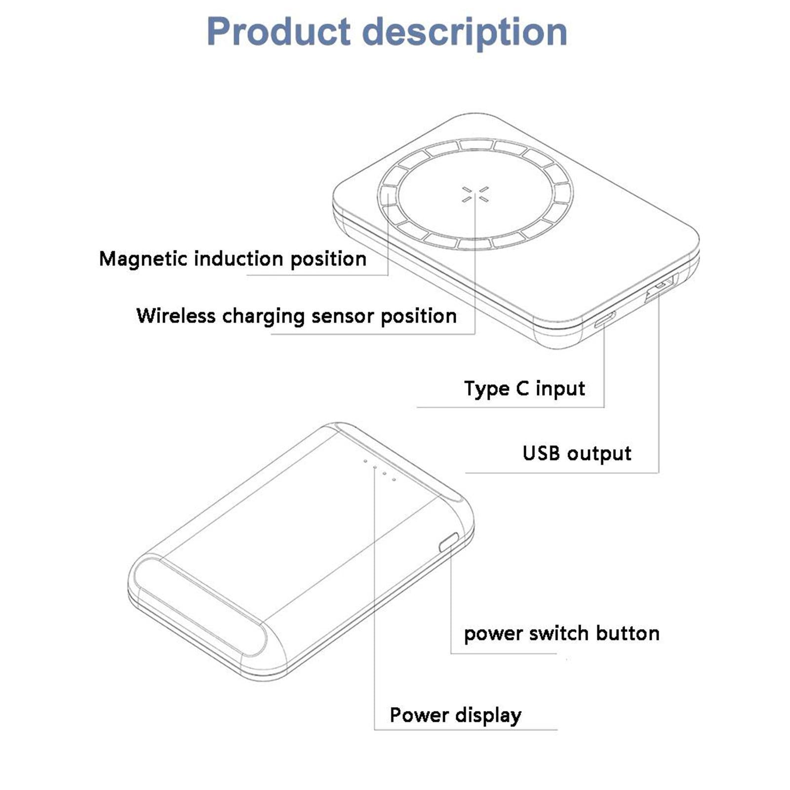 Wireless Charging Magnetic 15w Charger Power Bank For Magsafe iPhone Tristar