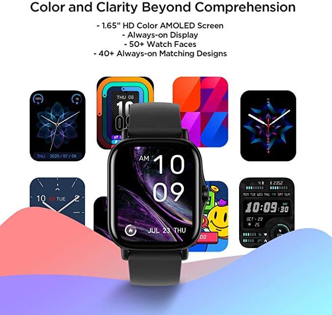 Amazfit GTS 2 Smart Watch, Alexa GPS Built-In,  Heart Rate Sleep Tracking, Waterproof Amazfit