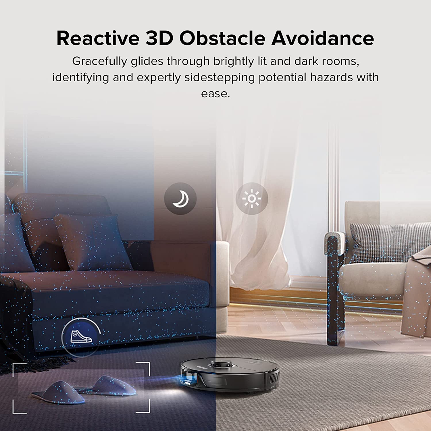 Roborock S8 Robot Vacuum Cleaner & Sonic Mop - Black Roborock