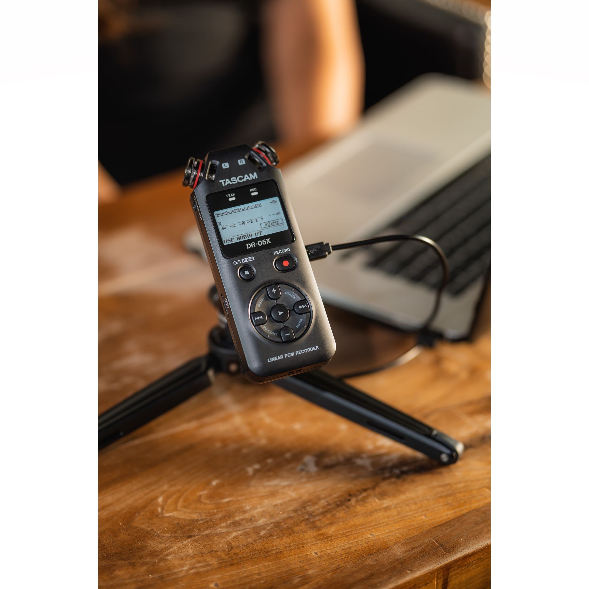 Tascam DR-05X Stereo Handheld Digital Audio Recorder and USB Audio Interface Tascam