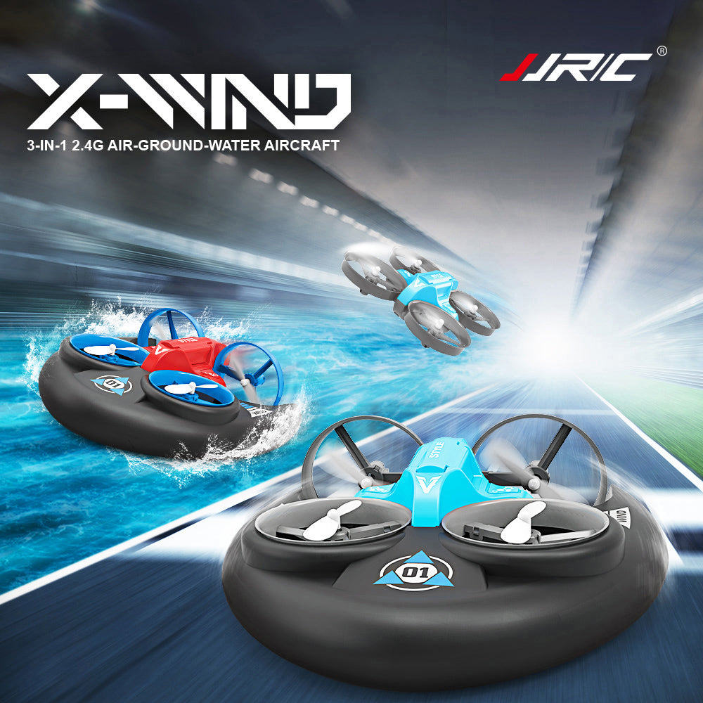 JJRC H101 Quadcopter Hovercraft Waterproof RC Car Three in One Tristar