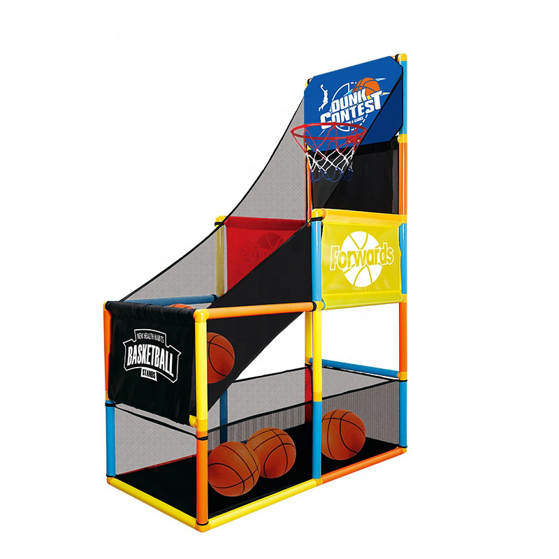 Portable Basketball Shooter Basket Stands Adjustable Height Game Set for Kids Tristar