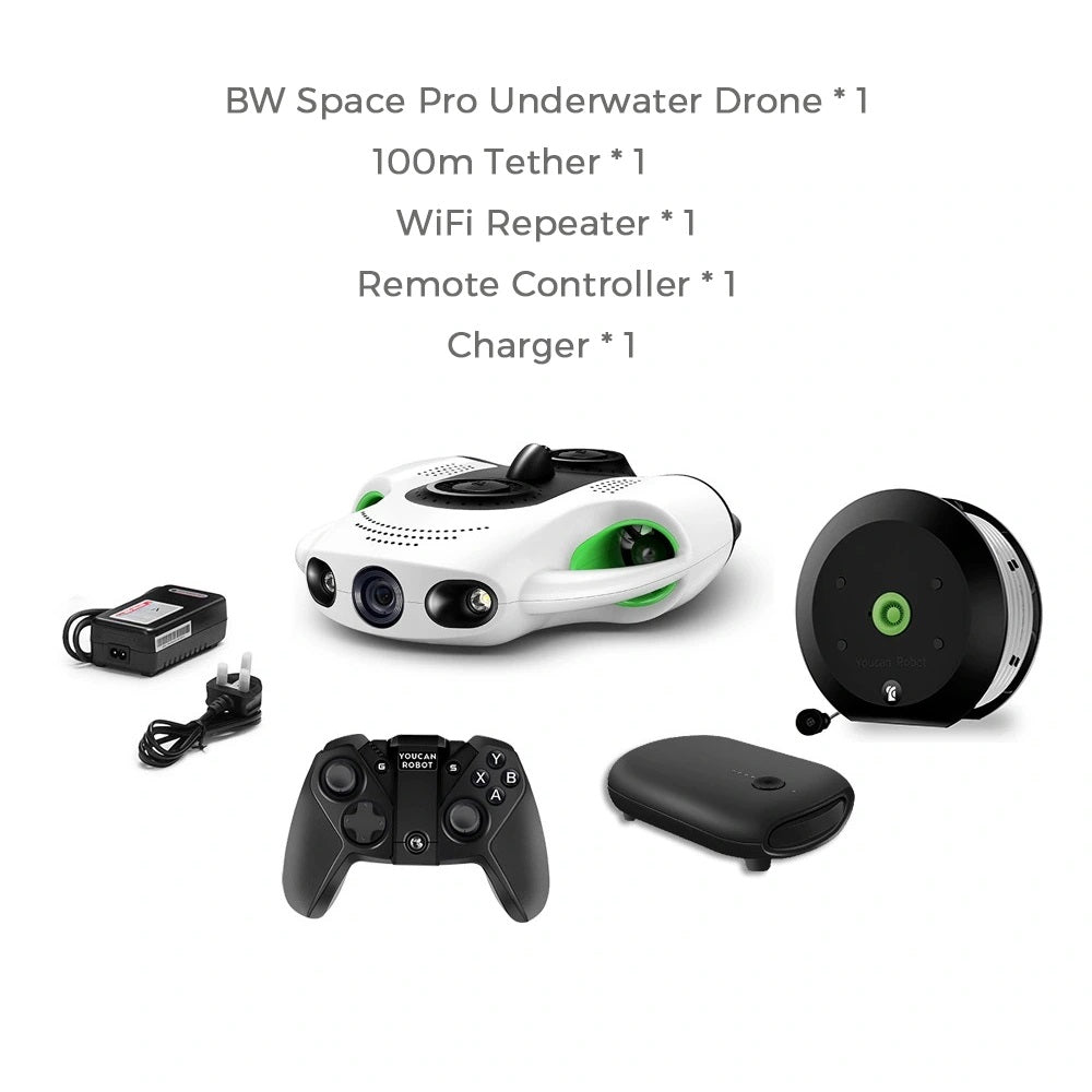 Youcan Robot BW Space Pro Underwater Drone Set with 4K UHD Camera APP Remote Control for Real Time Viewing Youcan