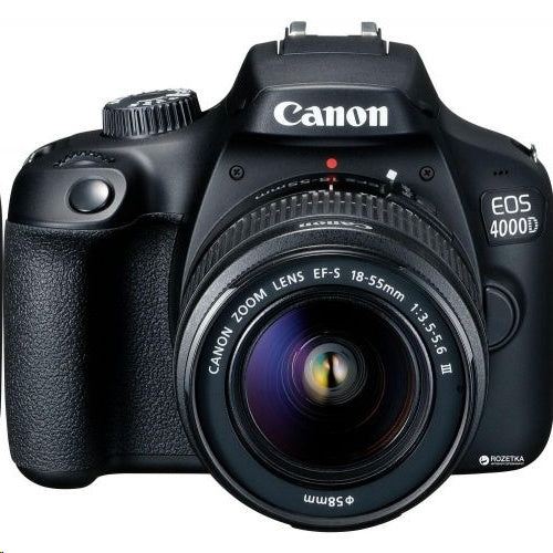 Canon EOS 4000D Kit (EF-S 18-55mm DC III) DSLR Camera - Black Canon