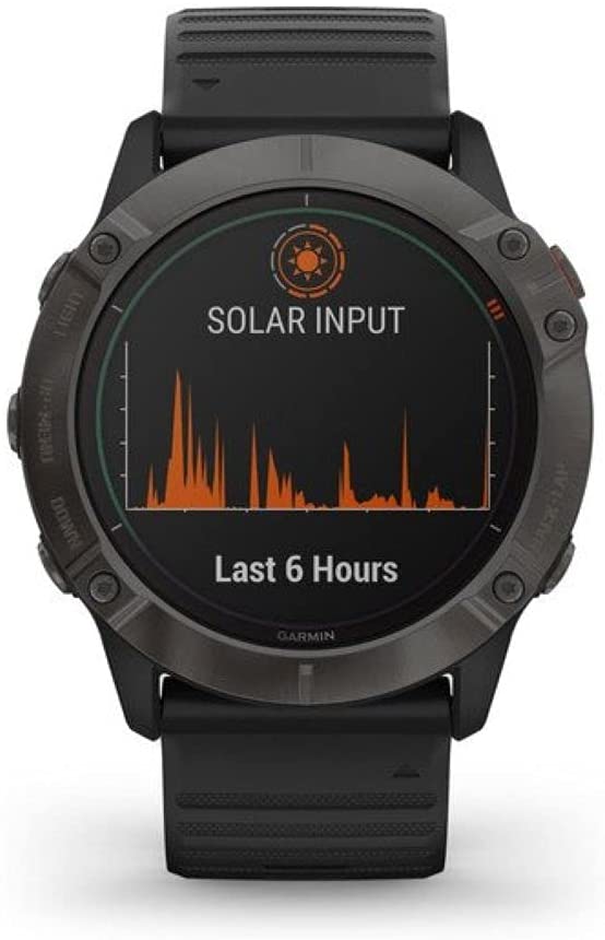 Garmin Fenix 6X Pro Solar, Premium Multisport GPS Watch with Pulse Ox Sensors Garmin