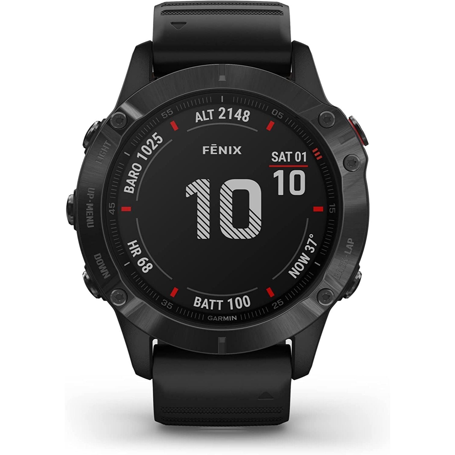 Garmin Fenix 6X Pro Solar, Premium Multisport GPS Watch with Pulse Ox Sensors Garmin
