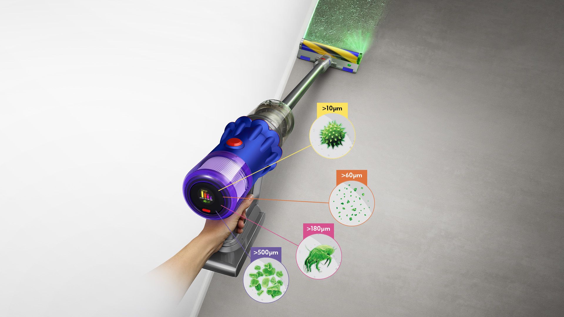 Dyson V12 Detect Slim Fluffy, Auto-adapt suction power, deep clean Vacuum Cleaner Dyson