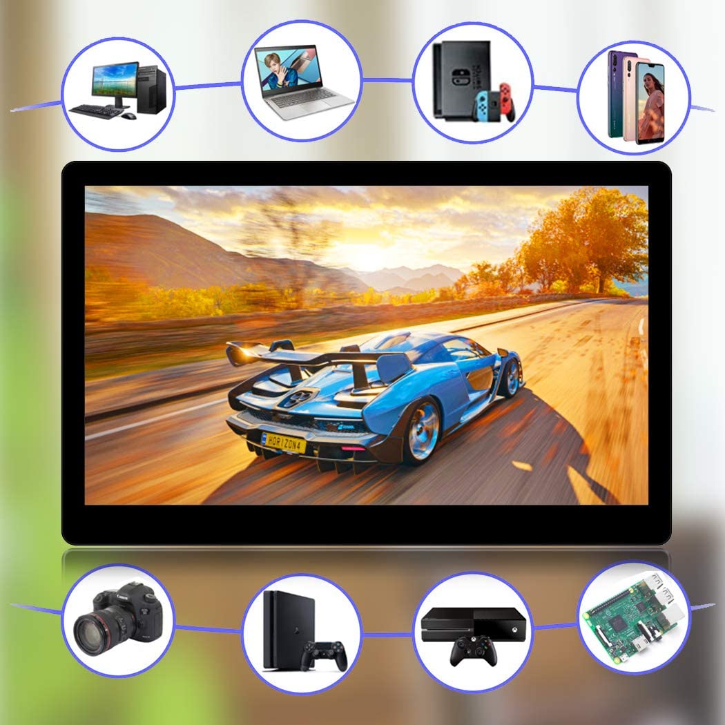 Portable Gaming Monitor 15.6" FHD 4K Multifunction Non-Touch-Screen Tristar