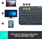 Logitech K380 Multi-Device Bluetooth Keyboard - Dark Grey Logitech