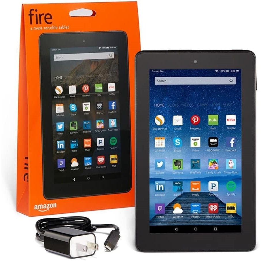 Amazon Fire 7 Tablet with Alexa, 7" Display, 8 GB, SV98LN (5th Gen) - Black Amazon