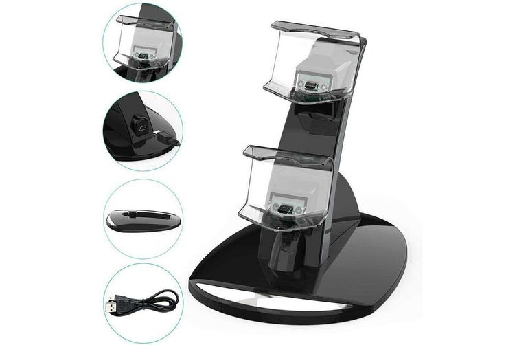 Dual Controllers Charger Charging Dock Station Stand For Sony PS5 Playstation 5 DualSense Controller Tristar