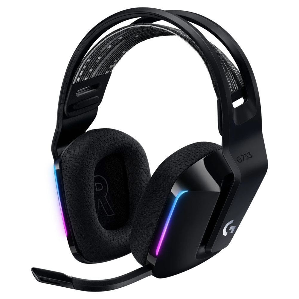 Logitech G733 Lightspeed Wireless RGB Gaming Headset - Black Logitech