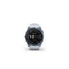 Garmin Fenix 7 Sapphire Solar Smart Watch Touchscreen - Mineral Blue DLC Titanium with Whitestone Band Garmin