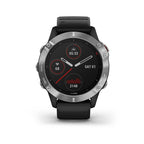 Garmin Fenix 6 Premium Multisport GPS Smartwatch - Silver With Black Band Garmin