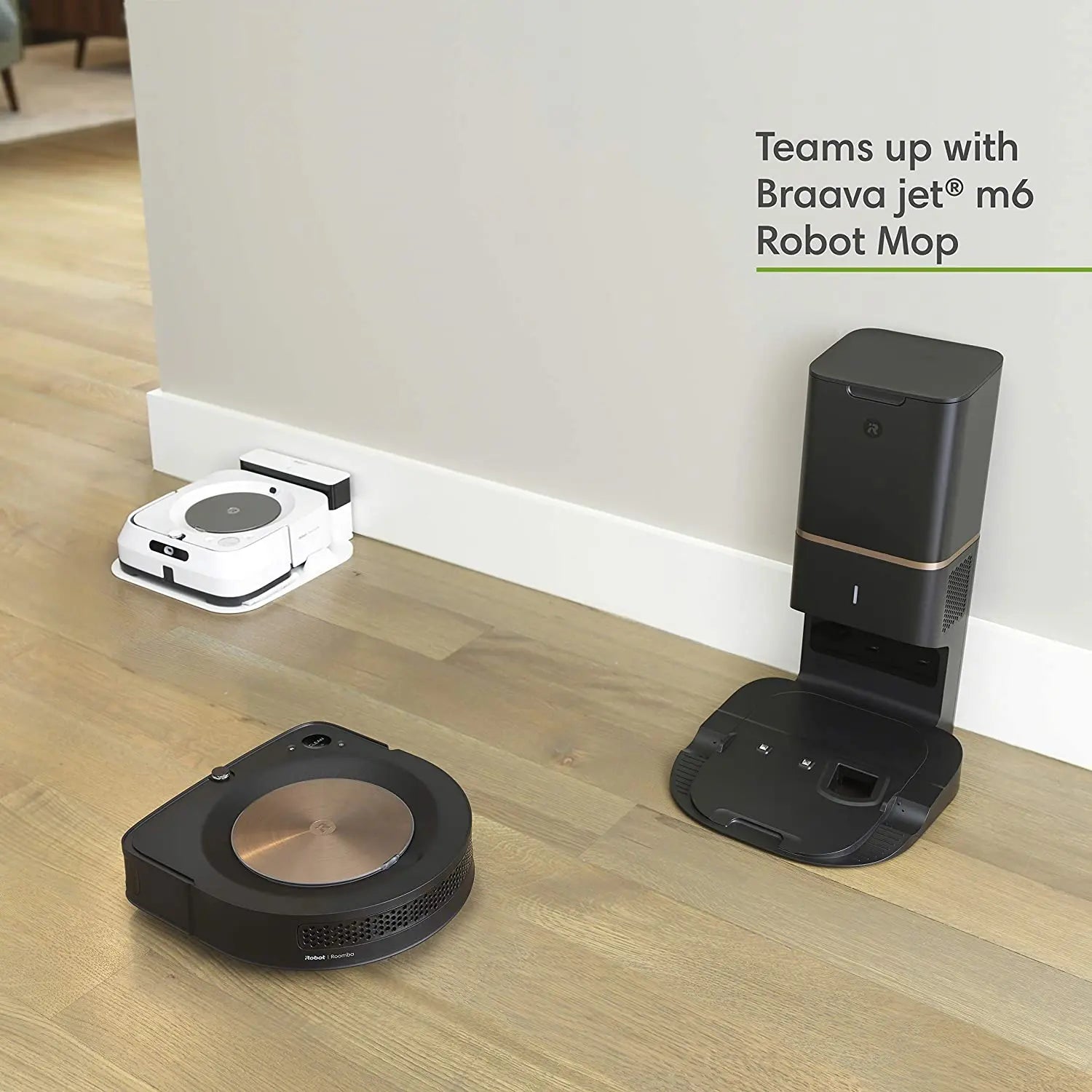 iRobot Roomba S9+ Robot Vacuum Cleaner with Automatic Dirt Disposal - Black iRobot