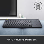 Logitech K400 Plus Wireless Keyboard with Touchpad Logitech