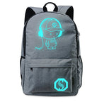 Luminous School Bags For Kids, College Bags For Boys & Girls Students With Waterproof USB Luminous