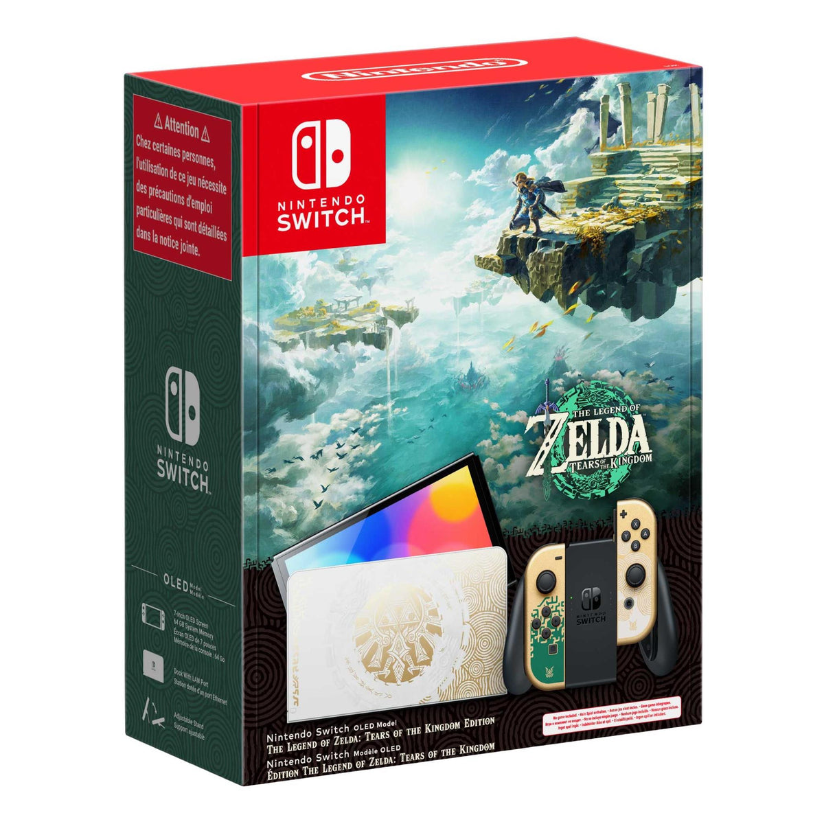 Nintendo Switch Console OLED Model - The Legend of Zelda Tears of the Kingdom Edition ( Open Never Used )