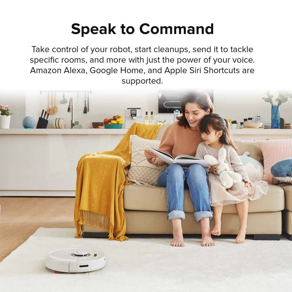 Roborock Q7 Max+ Plus Robot Vacuum and Mop Cleaner with Auto-Empty Dock - White Roborock