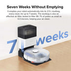 Roborock Q7 Max+ Plus Robot Vacuum and Mop Cleaner with Auto-Empty Dock - White Roborock
