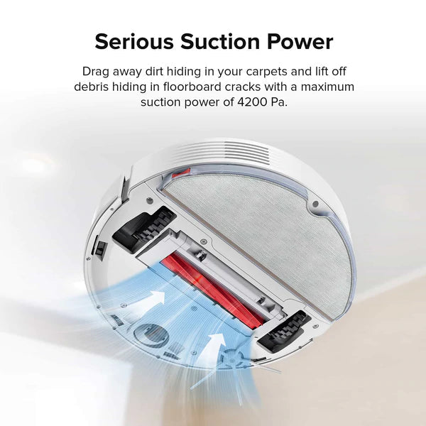 Roborock Q7 Max+ Plus Robot Vacuum and Mop Cleaner with Auto-Empty Dock - White Roborock
