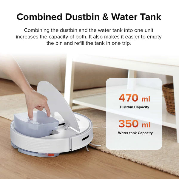 Roborock Q7 Max+ Plus Robot Vacuum and Mop Cleaner with Auto-Empty Dock - White Roborock