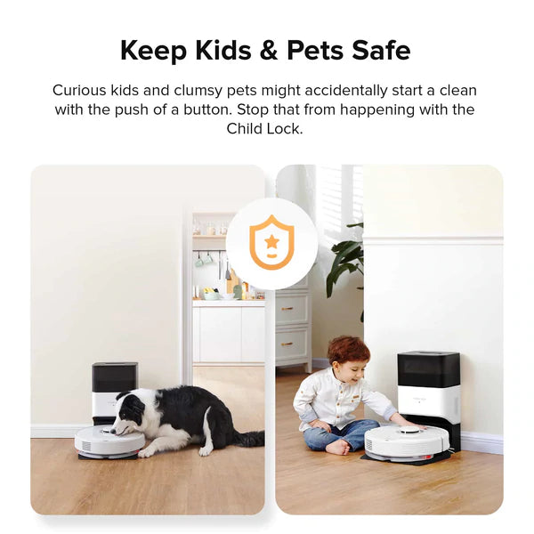Roborock Q7 Max+ Plus Robot Vacuum and Mop Cleaner with Auto-Empty Dock - White Roborock