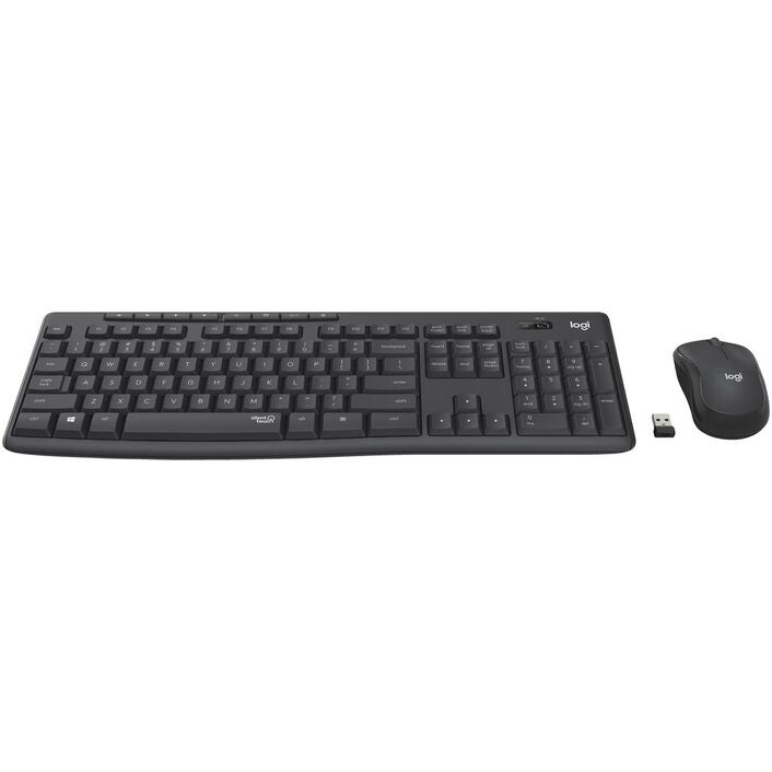 Logitech MK295 Silent Wireless Keyboard and Mouse Combo - Black Logitech