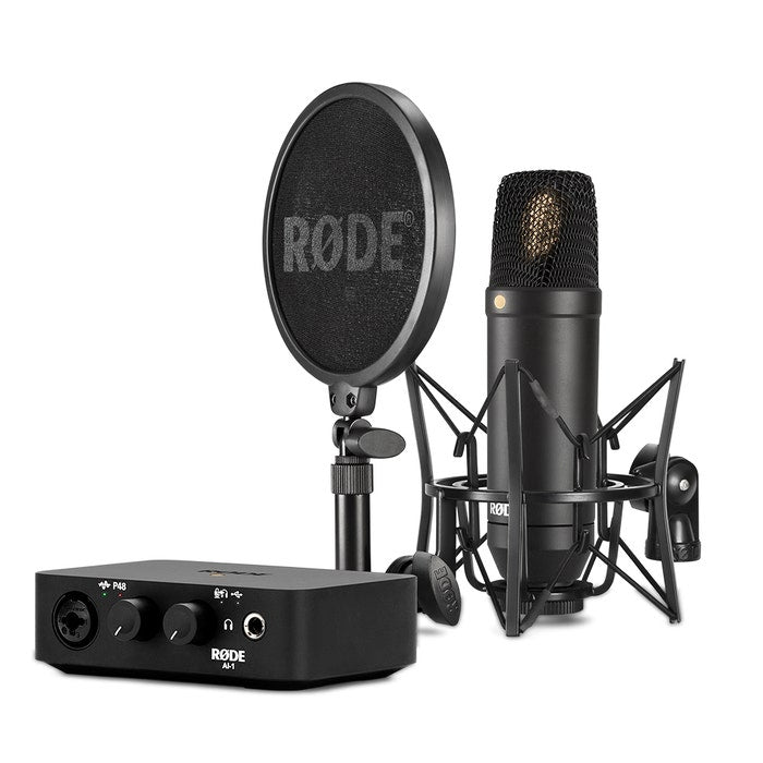 Rode Complete Studio Kit with AI-1 Audio Interface, NT1 Microphone rode