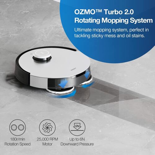 Ecovacs Deebot X1 Turbo Robot Vacuum Cleaner with Auto-Wash Mop - Black (Open Never Used) Ecovacs