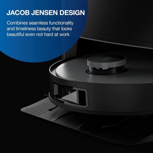 Ecovacs Deebot X1 Turbo Robot Vacuum Cleaner with Auto-Wash Mop - Black (Open Never Used) Ecovacs
