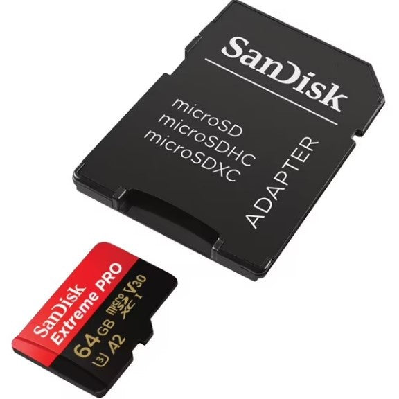 SanDisk Extreme Pro MicroSD 64GB Memory Card Sandisk