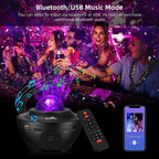 Star Ocean Wave Projector LED Starry Night Light With Bluetooth Music Speaker Tristar